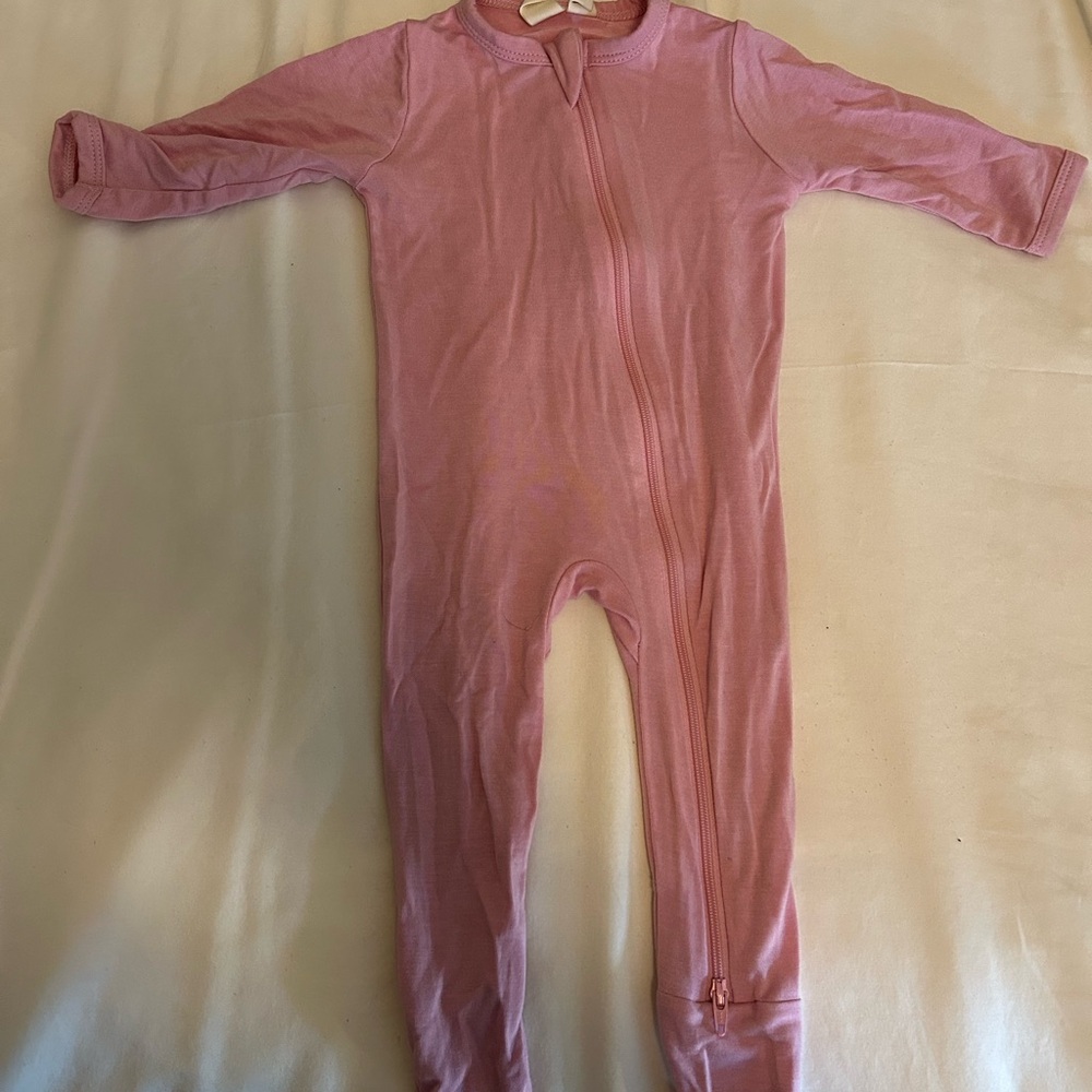 Kyte pink zippered footie